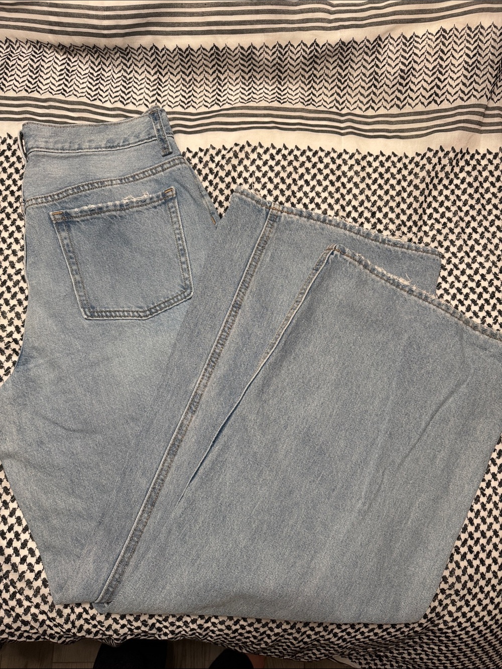 Old Navy Light Blue High-Waist Wide Leg Jeans